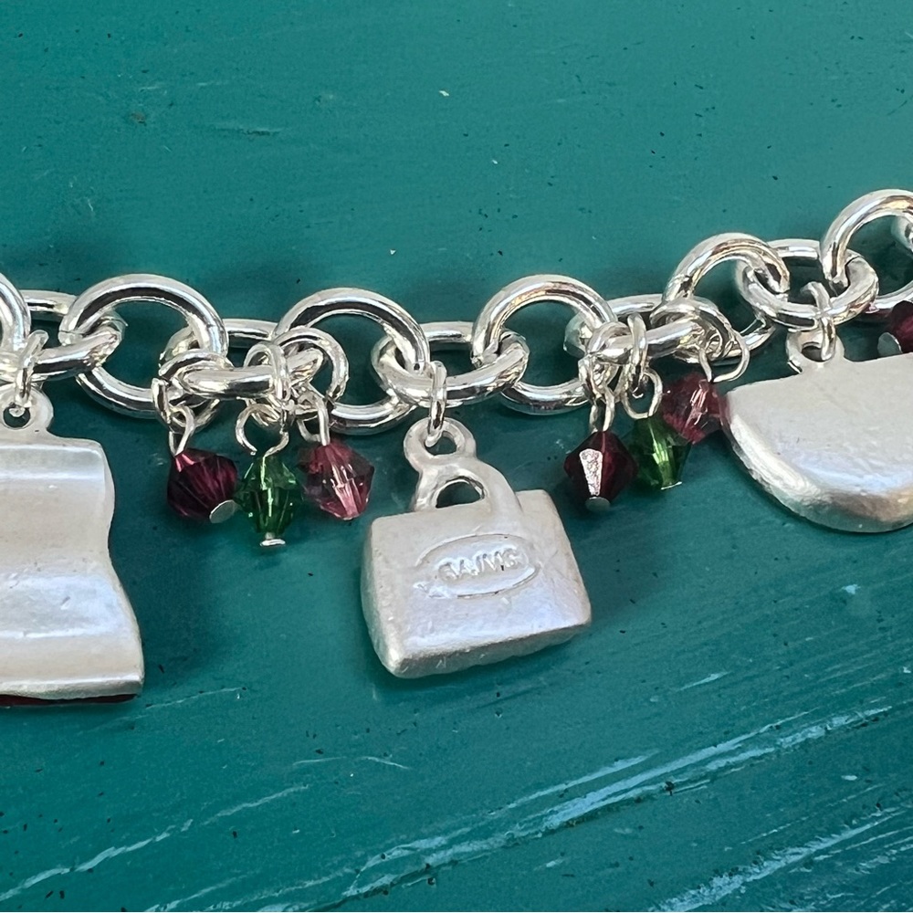 🌻  AJMC Charmed summer theme charm bracelet "Picnic Time" vintage y2k - Picture 4 of 6